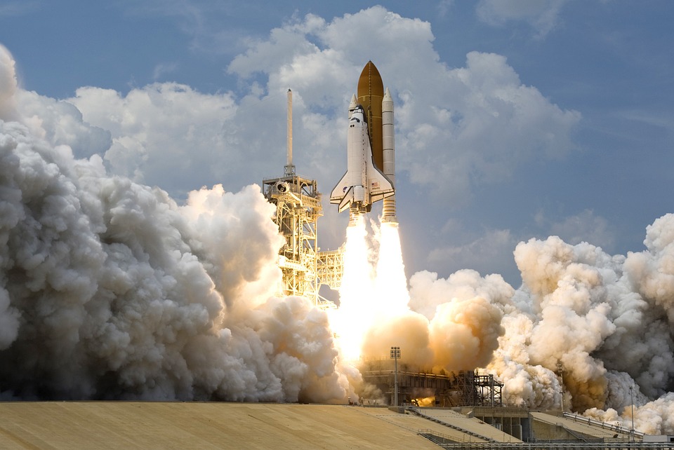 NASA space shuttle launch