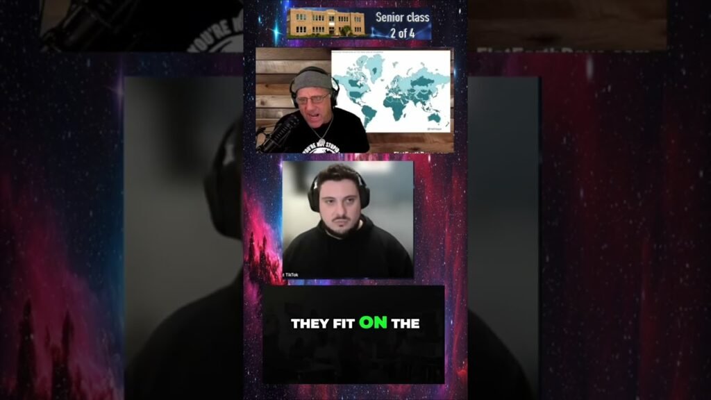 Flat Earth Map: Matching Sizes & AE Map Explained #shorts *