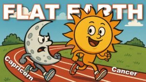 Aloha from the slow moon over a Flat Earth *