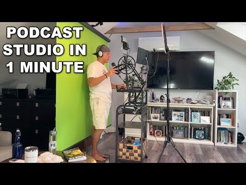 Podcast studio in 1 minute *