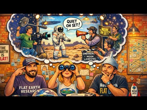 Flat Earth, Globe insanity and the FAKE moon landing *
