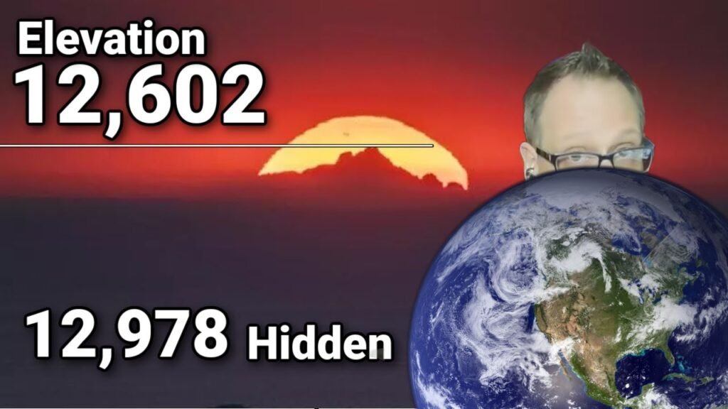 They took a photo of a mountain below the earth curve LOL #flatearth *